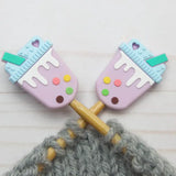 Fox and Pine Stitch Stoppers