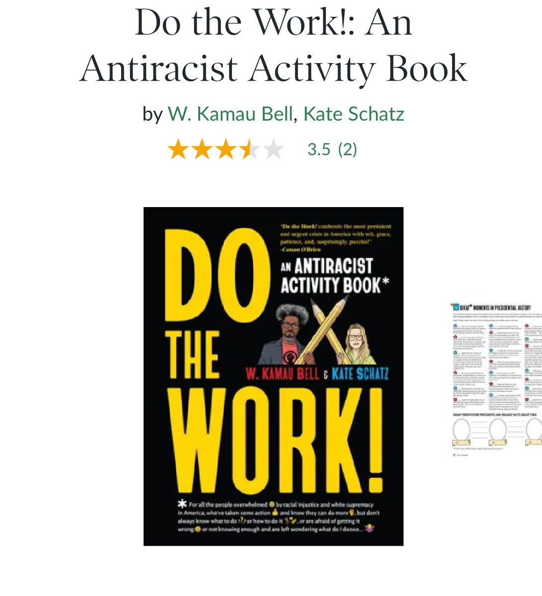 Do the Work Anti racist Workbook Parker Avenue Knits