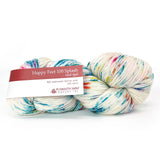 Happy Feet 100 Splash Hand Dyed