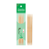 Natural Bamboo Double Points - 5"