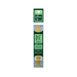 Pack of Takumi bamboo premium knitting needles with green packaging on a white background