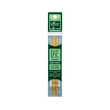Pack of Takumi bamboo premium knitting needles with green packaging on a white background