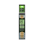 Pack of Takumi bamboo premium knitting needles with Clover branding on a white background