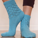 3171 Leaf Lace Socks Pattern