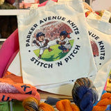 Stitch N' Pitch 2026 Sock Tote Bag