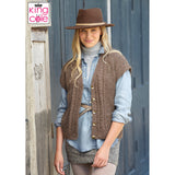 5792 Ladies V-Neck Cardigan & Waistcoat Pattern