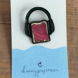 Fiber is my Jam Yarnie Enamel Pin