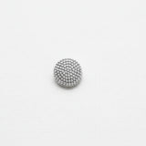 Plastic Silver Gray Tiny Circular Dots - Round Shank - 11mm