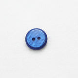 Blue Striations Round - 15mm