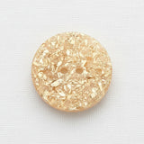 Plastic Gold Roughed Surface Round