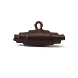 Brown Leather Toggle Shank 40MM