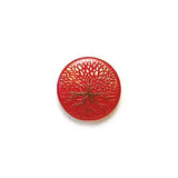 BJ0628E22 Red Gold Tree with Leaves and Roots Enamel Shank 22MM