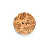 BM1860C30 Natural Coconut Flower Power Round - 30MM 2HL