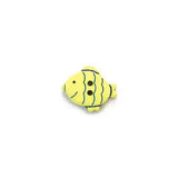 BP0792P18 Lime Green Happy Fish Plastic 2HL 18MM