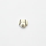 White Dog Face Plastic Shank - 12mm
