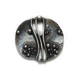 Metal Antique Silver Artform Roundish Shank - 37mm