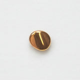 BR0994G11 Glass iridescent copper oval shank 11mm