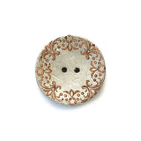 Coconut Silver Metallic Round 2HL 30MM