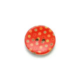 BS1063C23 Coconut Red with Multi Dots Round 2HL 23MM