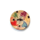 BS1083C30 Coconut Multi Heart Swirls Round 2HL 30MM