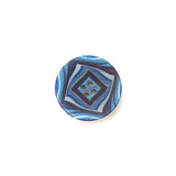 Plastic Blue and Black Angles Round 4HL 23MM