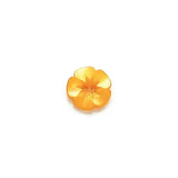 Plastic Gold Metallic Iridescent Flower - 15mm
