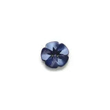 BU1608P15 Plastic Dark Blue Metallic Iridescent Flower
