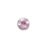 BU1609P15 Plastic Light Purple Metallic Iridescent Flower - 15MM 2HL