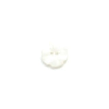 BU1612P15 Plastic White Metallic Iridescent Flower - 15MM 2HL