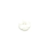 Plastic White Metallic Iridescent Flower - 15MM 2HL