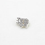 White Sheep with Knit Stitches - 18mm