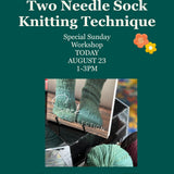 Two Needle Sock Technique