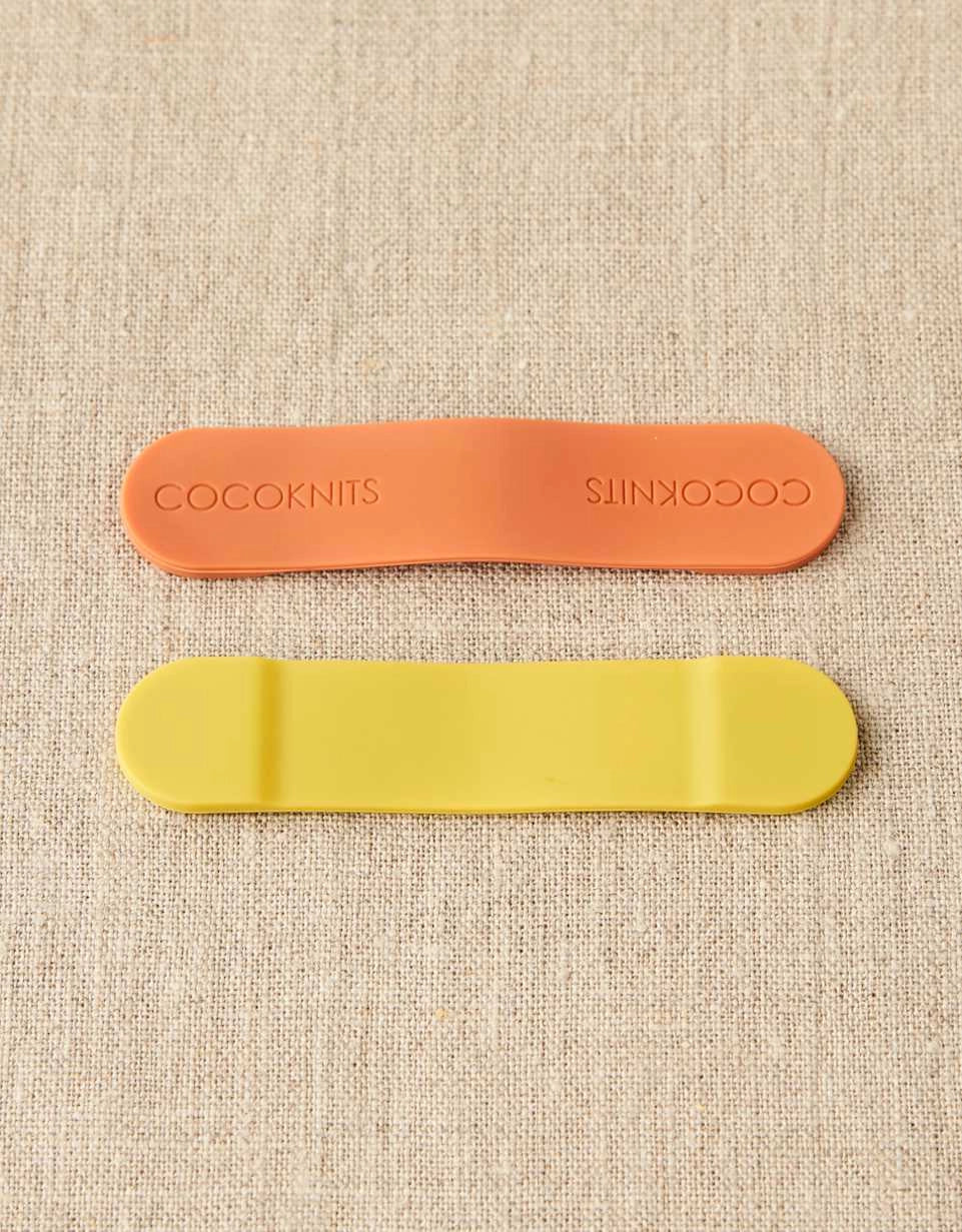 An orange and Yellow silicon magnetic clip
