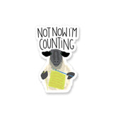 Crochet Counting Sheep - Vinyl Sticker