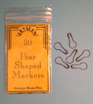 Bryson Pear Pins: Antique Brass