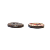 Coconut Spore Red Circles Round - 30mm