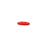 Plastic Red Metallic Iridescent Flower - 15mm