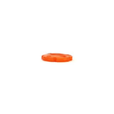 Plastic Orange Metallic Iridescent Flower - 15mm