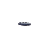 Plastic Dark Blue Metallic Iridescent Flower - 15mm